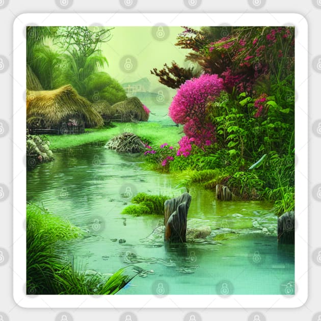 Magical Digital Painting Of an Amazing Nature Magnet by Promen Art